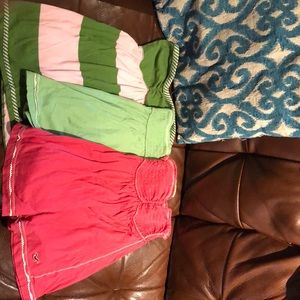 3 hollister strapless shirts